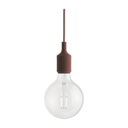 Suspension en caoutchouc rouge 12 x 23 cm E27 - Muuto - The Cool Republic