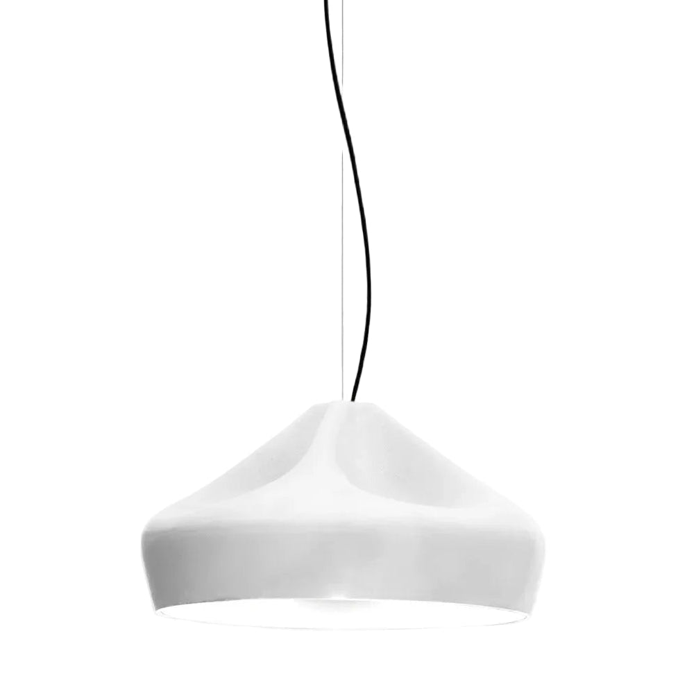 Suspension en céramique blanche 44x26cm Pleat Box 47 - Marset - The Cool Republic