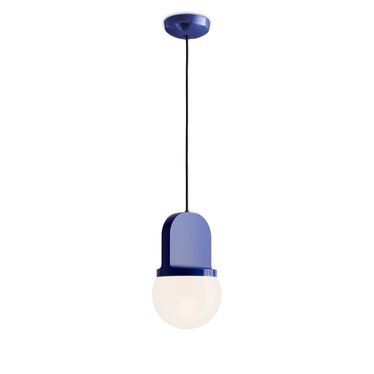 Suspension en céramique bleue 16x27,6cm Habea - Ferroluce - The Cool Republic