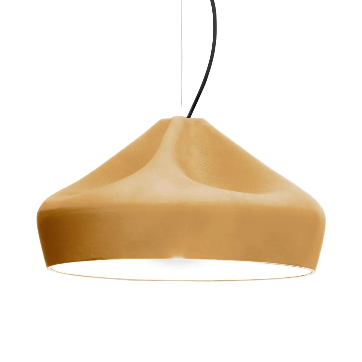 Suspension en céramique ocre 44x26cm Pleat Box 47 - Marset - The Cool Republic