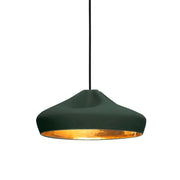 Suspension en céramique verte et doré 16x34cm Pleat Box 36 - Marset - The Cool Republic