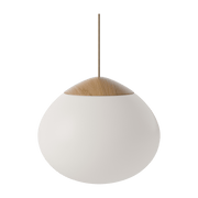 Suspension en chêne huilé et tissu ivoire 32cm Acom - Bolia - The Cool Republic