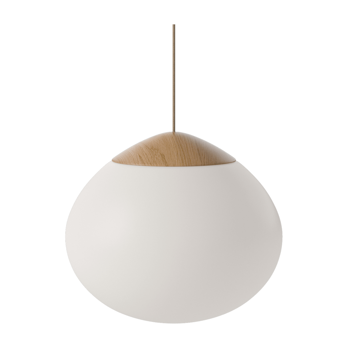 Suspension en chêne huilé et tissu ivoire 41cm Acom - Bolia - The Cool Republic