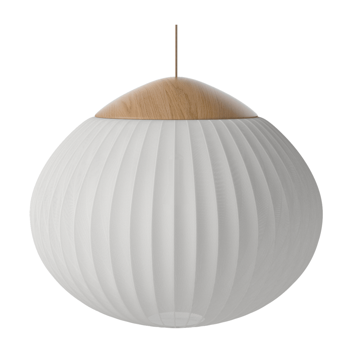 Suspension en chêne huilé et tissu ivoire 64cm Acom - Bolia - The Cool Republic