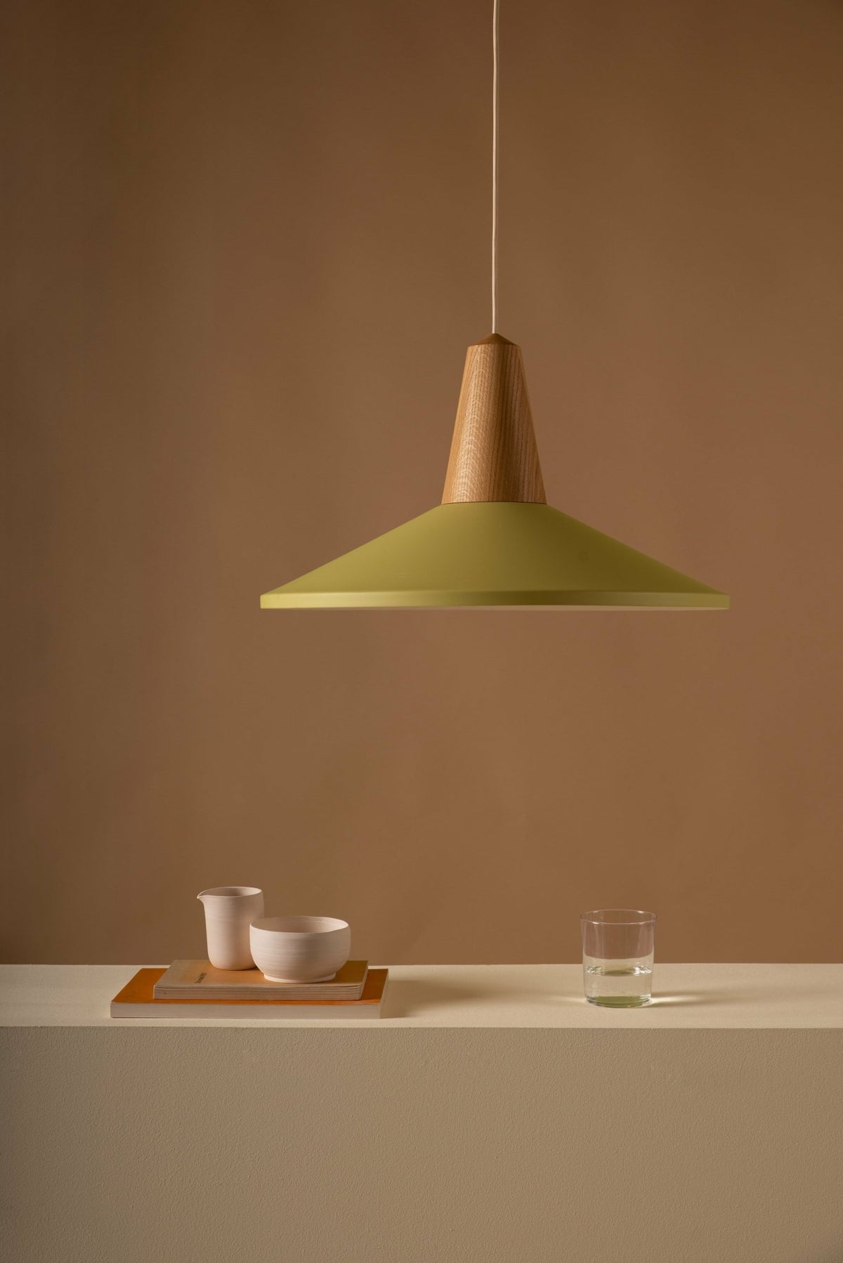 Eikon Shell Olive Oak Pendant - Schneid Studio - The Cool Republic