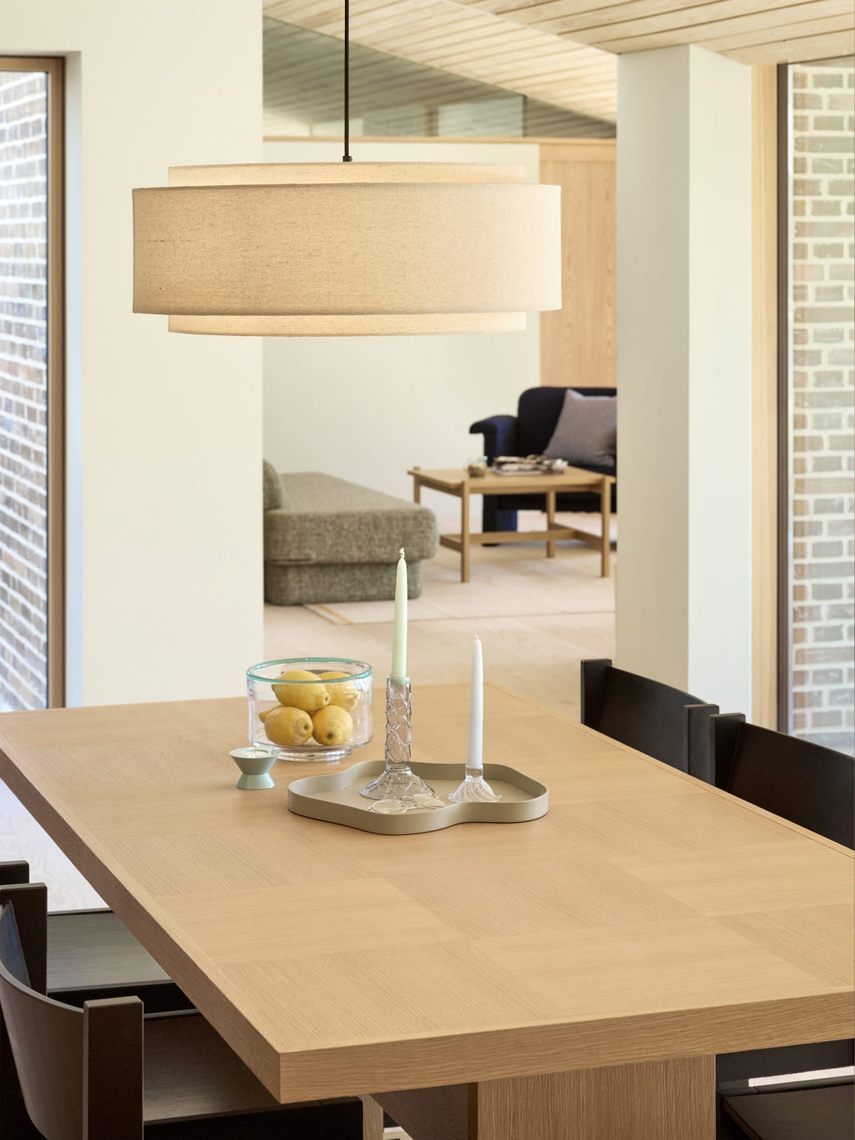 Suspension en coton blanc cassé 60cm Sable - Hübsch — vue 5
