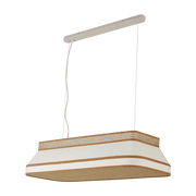 Suspension en coton et papier beige crème 88x38cm Square - Market Set - The Cool Republic
