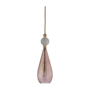 Suspension en cristal rose et doré Smykke - Ebb & Flow - The Cool Republic