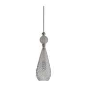 Suspension en cristal transparent et argenté Smykke - Ebb & Flow - The Cool Republic