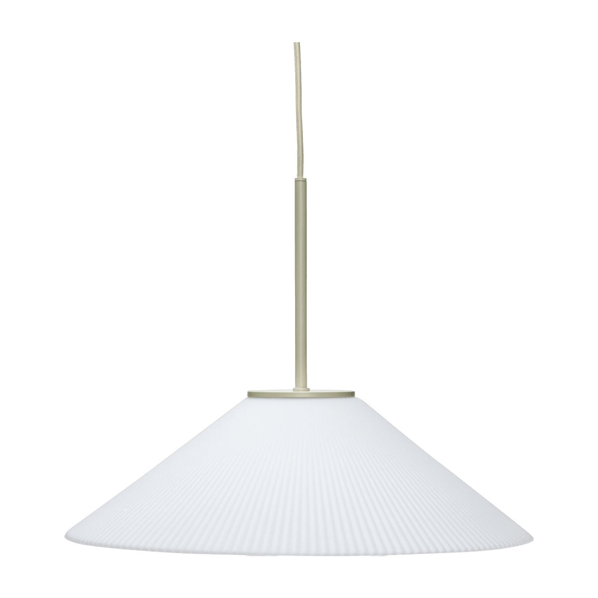 Suspension en fer blanc 44cm Solid- Hübsch - The Cool Republic