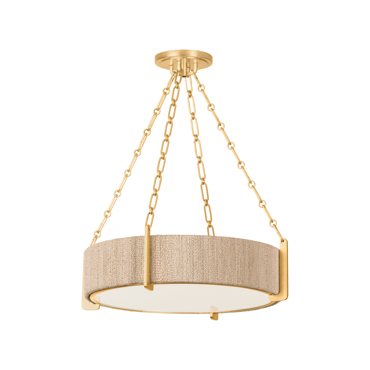 Suspension en fer feuille d'or 56x16cm Quebec - Hudson Valley Lighting - The Cool Republic