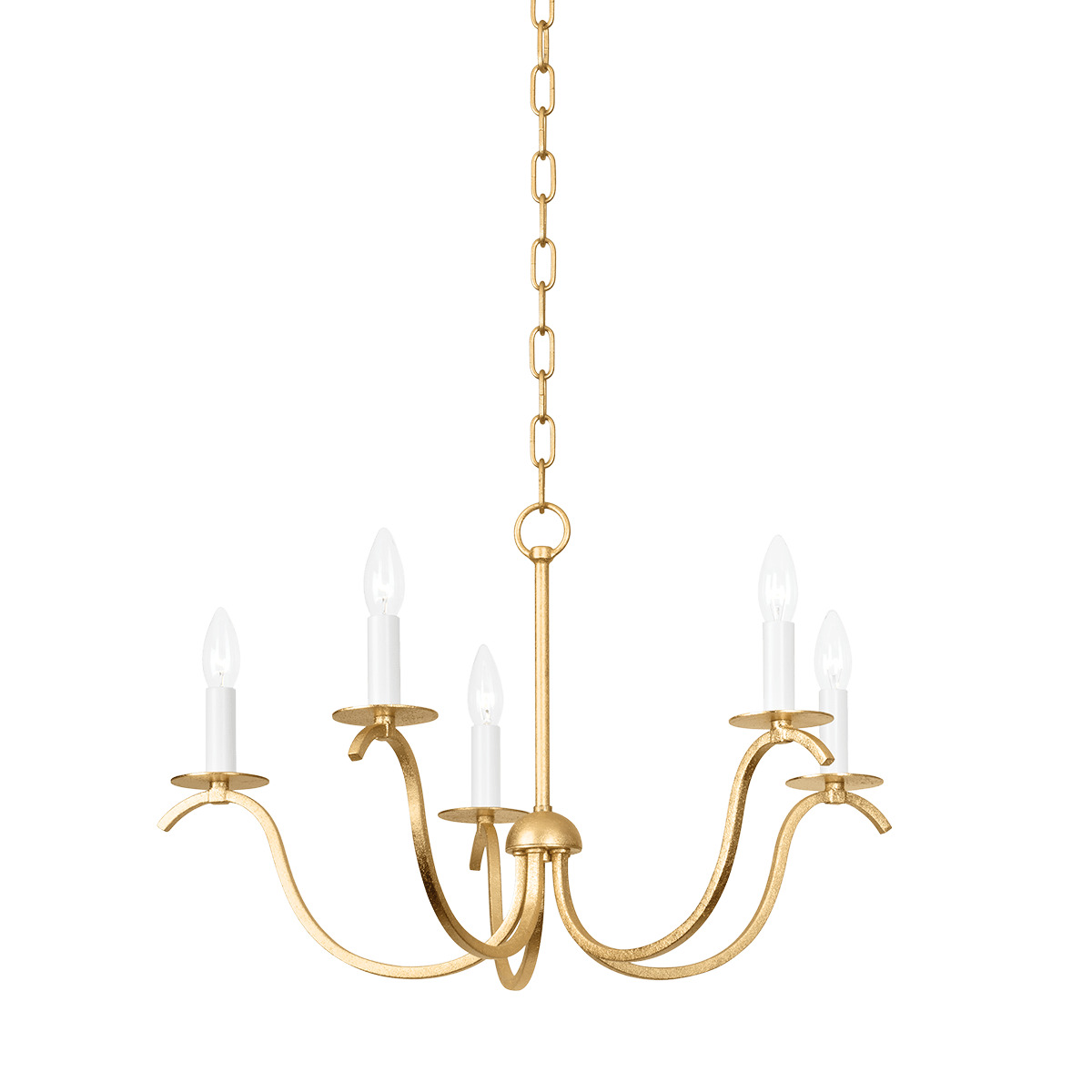 Suspension en fer feuille d'or 65x38cm Jaclin - Mitzi - The Cool Republic