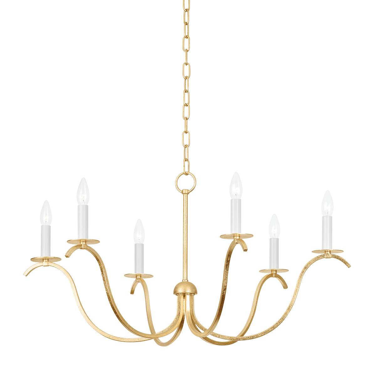 Suspension en fer feuille d'or 88x46cm Jaclin - Mitzi - The Cool Republic