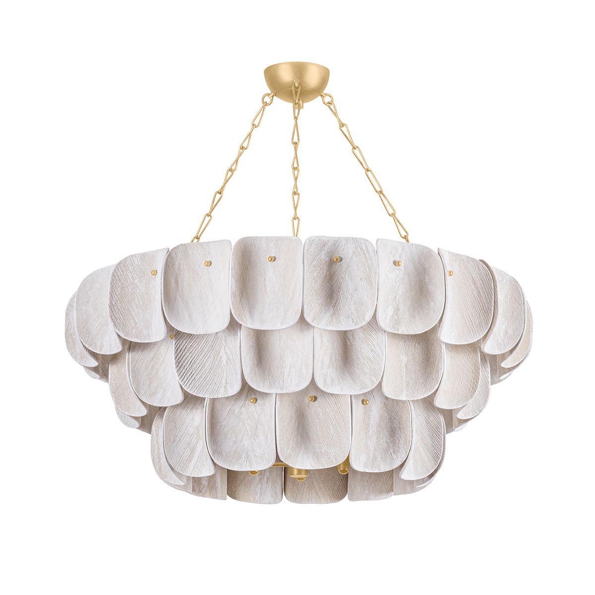 Suspension en fer feuille d'or ancienne 104x47cm Amalfi - Hudson Valley Lighting - The Cool Republic