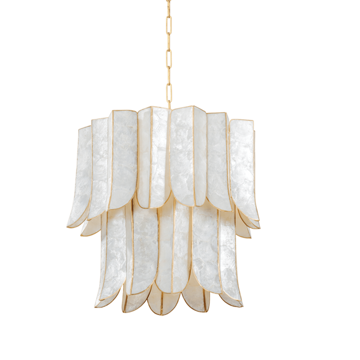 Suspension en fer feuille d'or ancienne 58x53cm Cartagena - Corbett Lighting - The Cool Republic