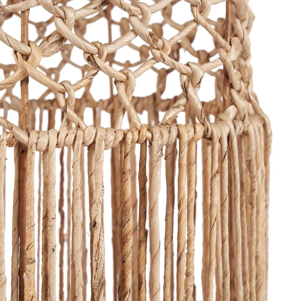 Suspension en feuille de bananier tressée beige 31cm Takuhanki - Bazar Bizar — vue 5