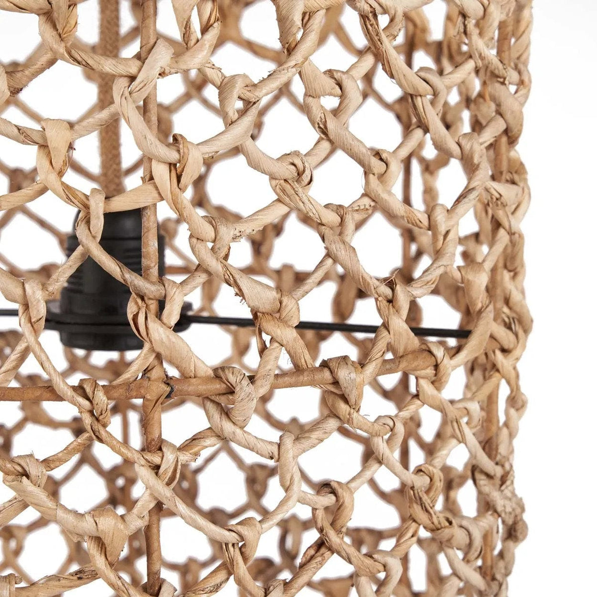 Suspension en feuille de bananier tressée beige 31cm Takuhanki - Bazar Bizar — vue 6