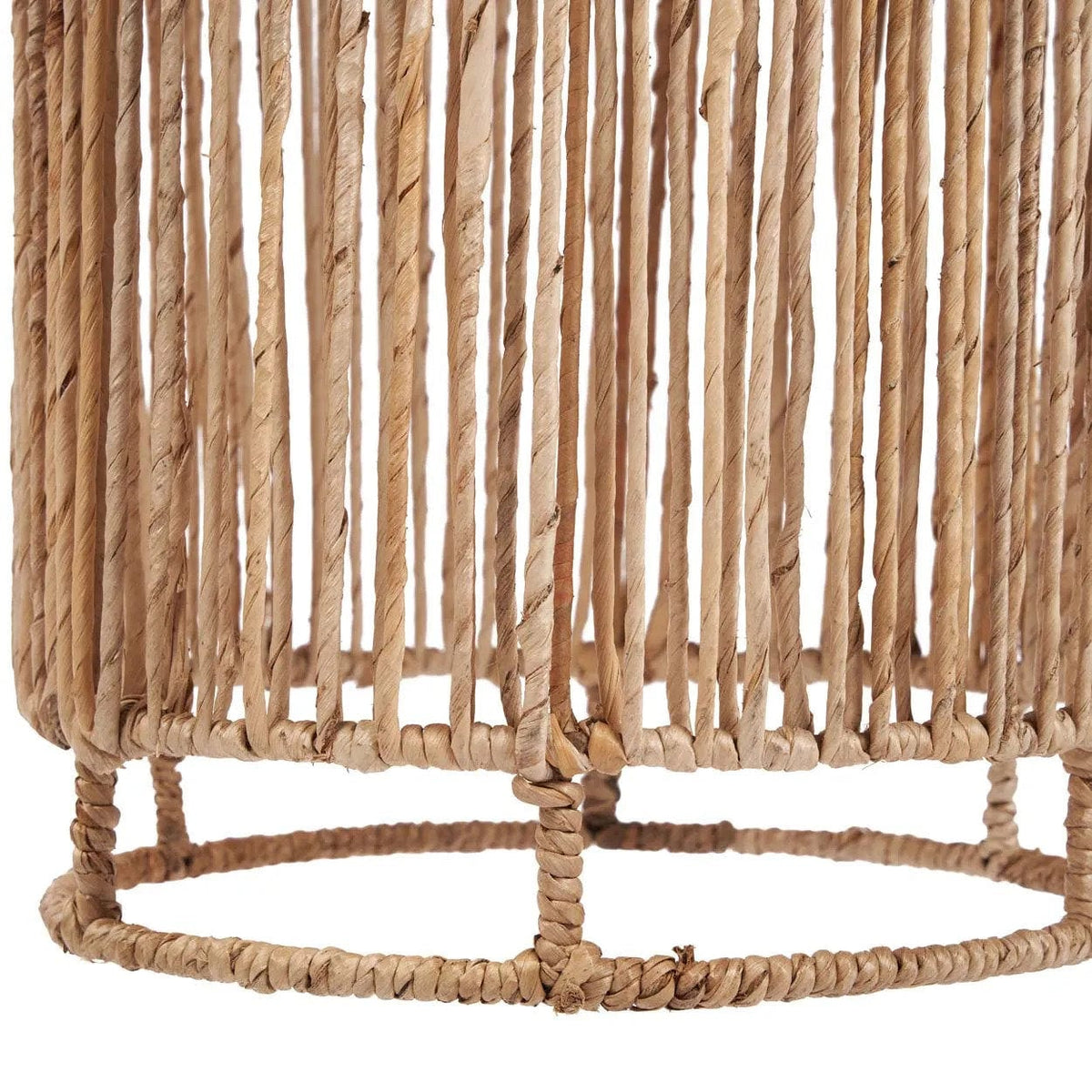 Suspension en feuille de bananier tressée beige 31cm Takuhanki - Bazar Bizar — vue 7