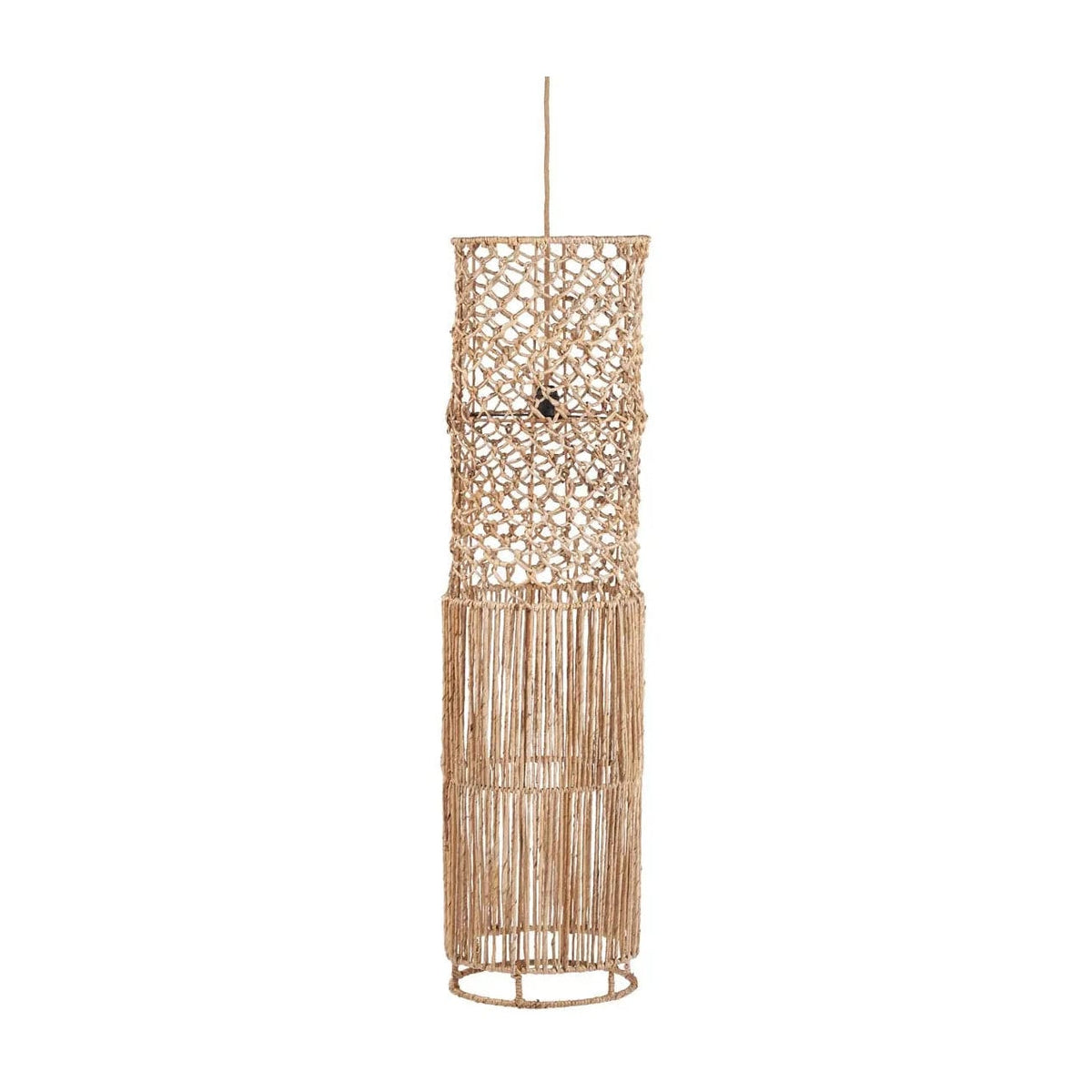 Suspension en feuille de bananier tressée beige 31cm Takuhanki - Bazar Bizar