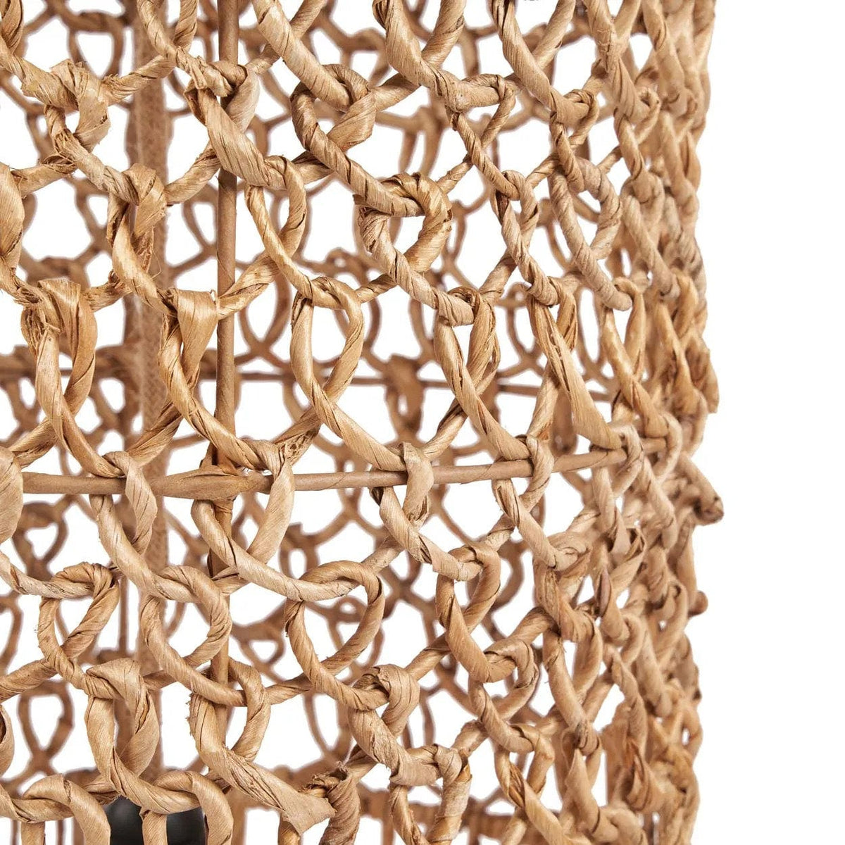 Suspension en feuille de bananier tressée beige 32cm Takuhanki - Bazar Bizar — vue 5