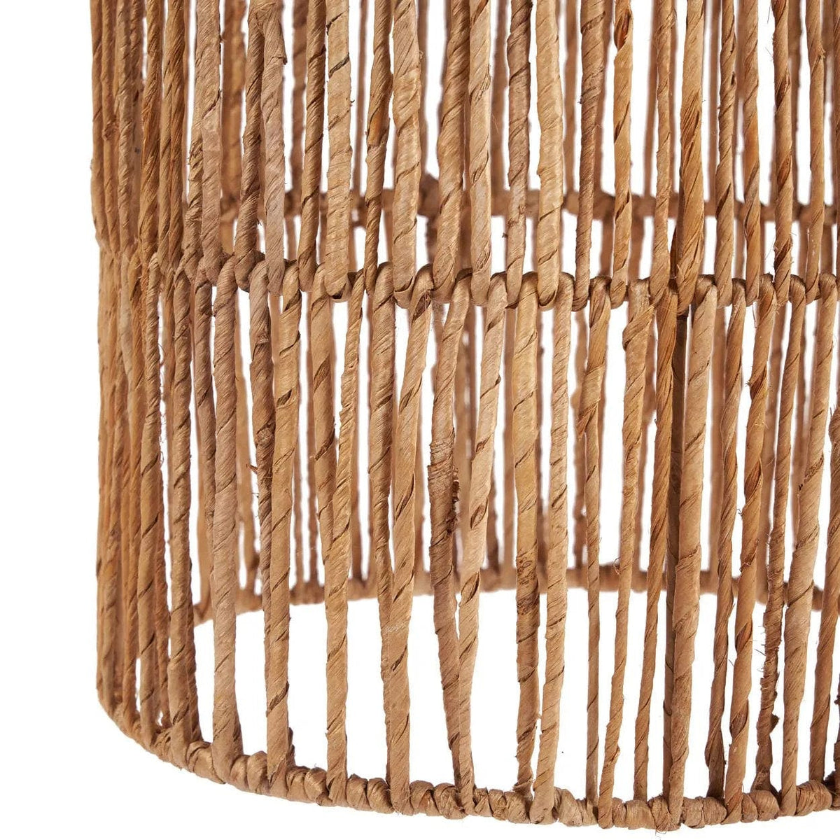 Suspension en feuille de bananier tressée beige 32cm Takuhanki - Bazar Bizar — vue 6