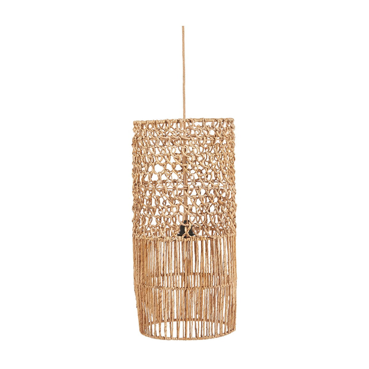 Suspension en feuille de bananier tressée beige 32cm Takuhanki - Bazar Bizar
