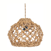 Suspension en feuille de bananier tressée beige 35cm Banara - Bazar Bizar