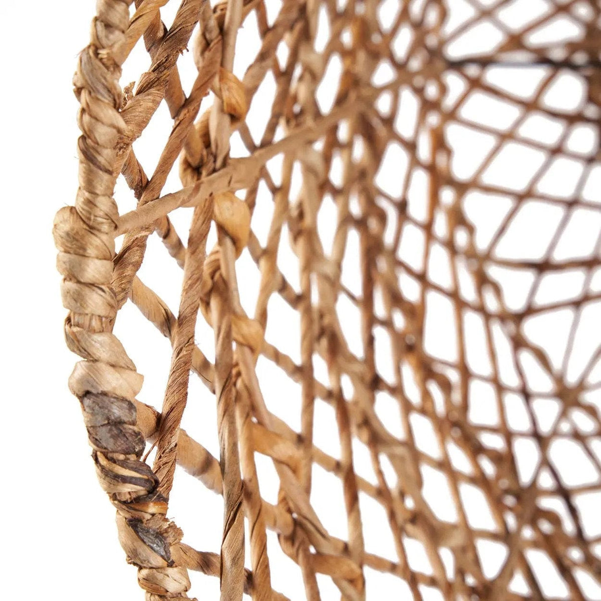 Suspension en feuille de bananier tressée marron 45cm Xiomara Pendant - Natural - L - Bazar Bizar — vue 2