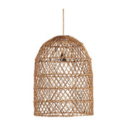 Suspension en feuille de bananier tressée marron 45cm Xiomara Pendant - Natural - L - Bazar Bizar