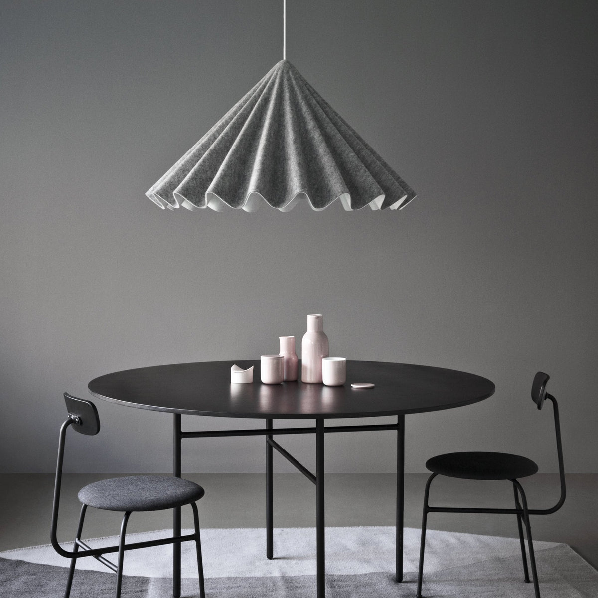 Suspension en feutre blanc 95cm Dancing - Audo - The Cool Republic