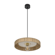 Suspension en fibres naturelles de bana blanc 40 cm Portinatx - Maket set - The Cool Republic
