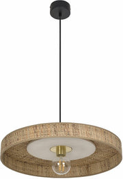 Suspension en fibres naturelles de bana blanc 50 cm Portinatx - Maket set - The Cool Republic