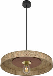 Suspension en fibres naturelles de bana terracotta 50 cm Portinatx - Market set - The Cool Republic