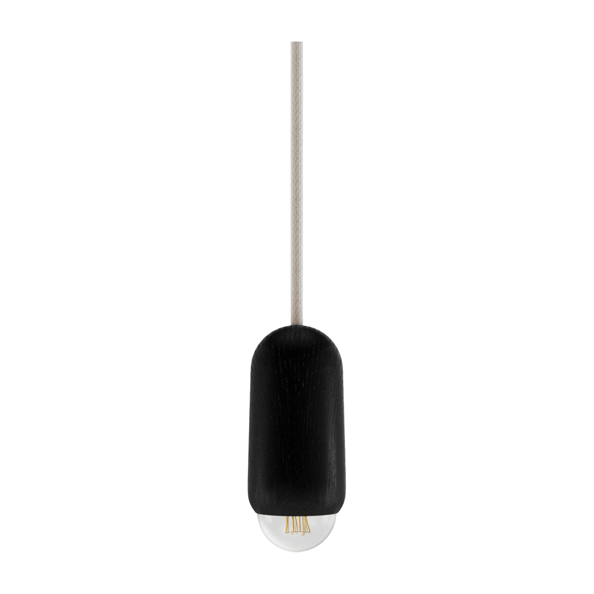 Suspension en frêne noir 5,5 x 14,5 cm Luce - Hartô - The Cool Republic