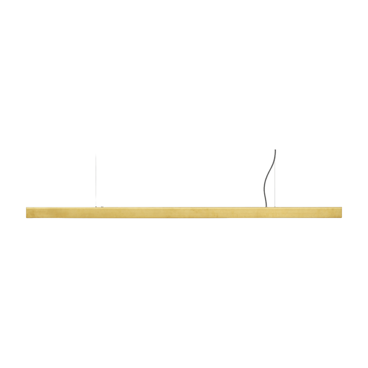 Suspension en laiton brossé avec câble noir 150 cm I Model - Anour - The Cool Republic