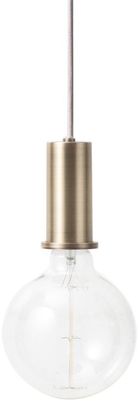 Suspension en laiton dorée 10 x 6 cm Socket low - Ferm Living - The Cool Republic