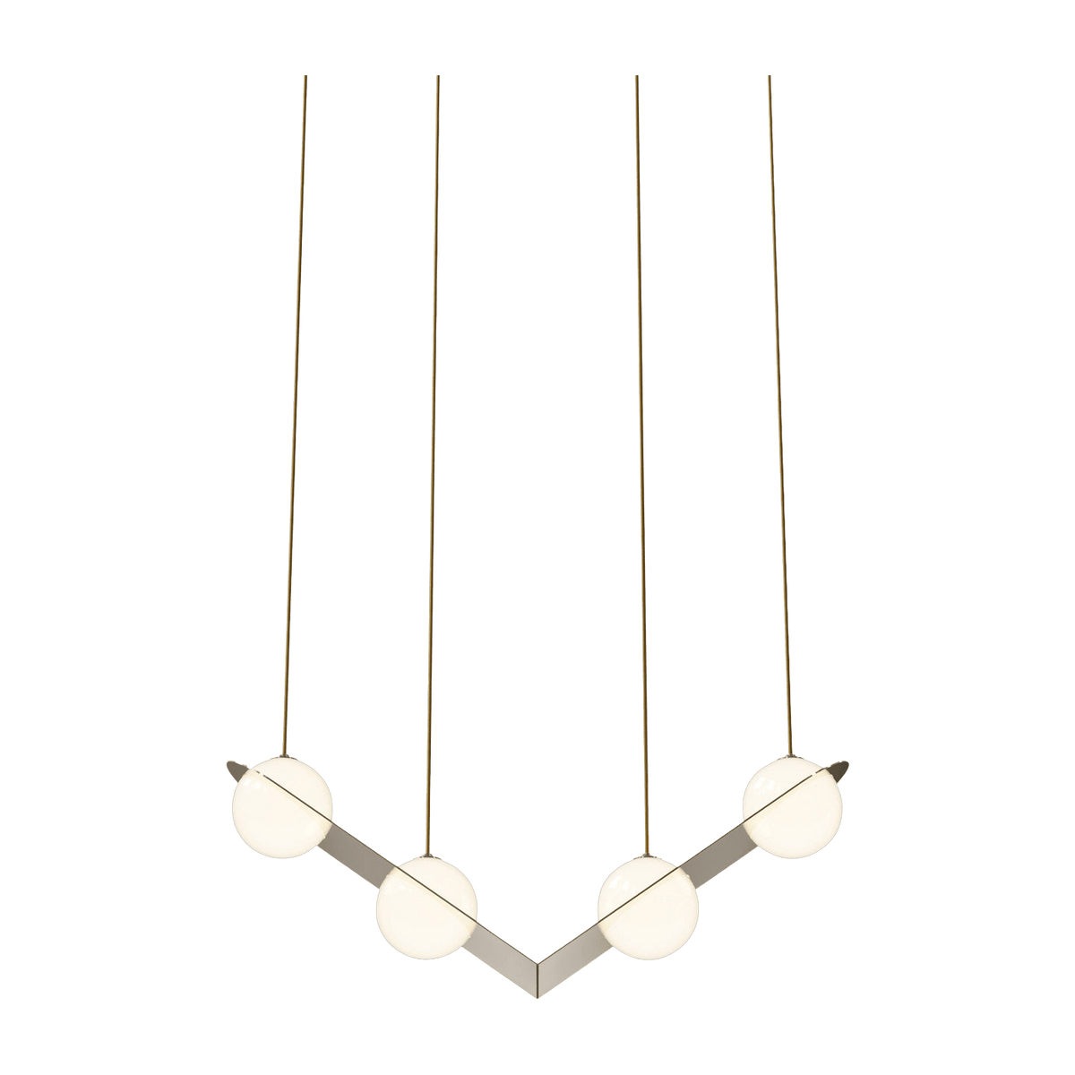 Suspension en laiton et câbles dorés Laurent n°2 - Lambert & Fils - The Cool Republic