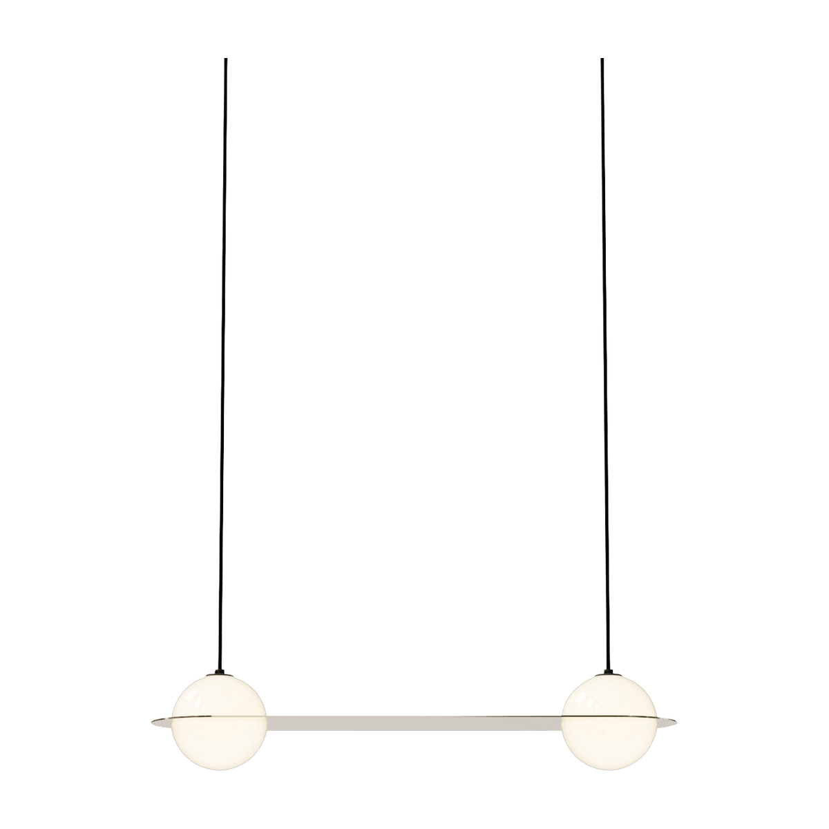 Suspension en laiton et câbles noirs Laurent n°3 - Lambert & Fils - The Cool Republic