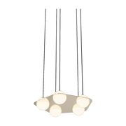 Suspension en laiton et câbles noirs Laurent n°4 - Lambert & Fils - The Cool Republic
