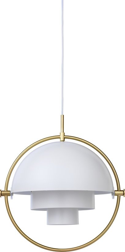 Suspension en laiton et métal blanc Multi - Lite - Gubi - The Cool Republic