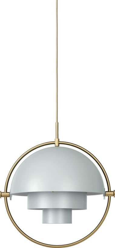 Suspension en laiton et métal bleu gris Multi - Lite - Gubi - The Cool Republic