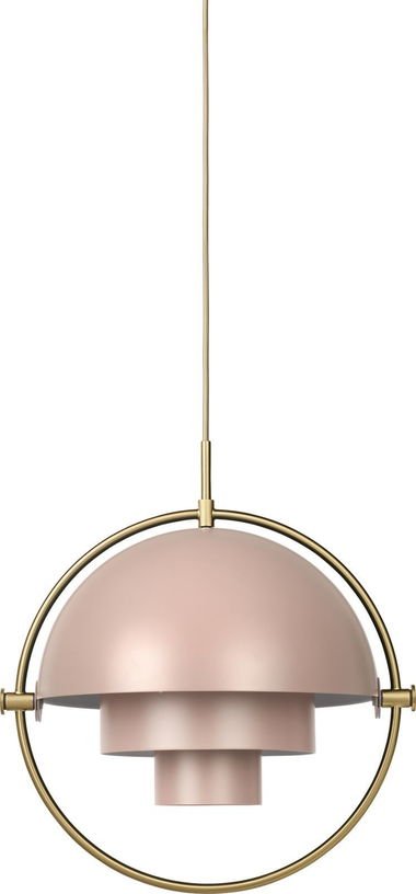 Suspension en laiton et métal rose Multi Lite - Gubi - The Cool Republic