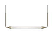 Suspension en laiton et verre texturé 137,2x48,7cm Lemon squeeze - Umage - The Cool Republic