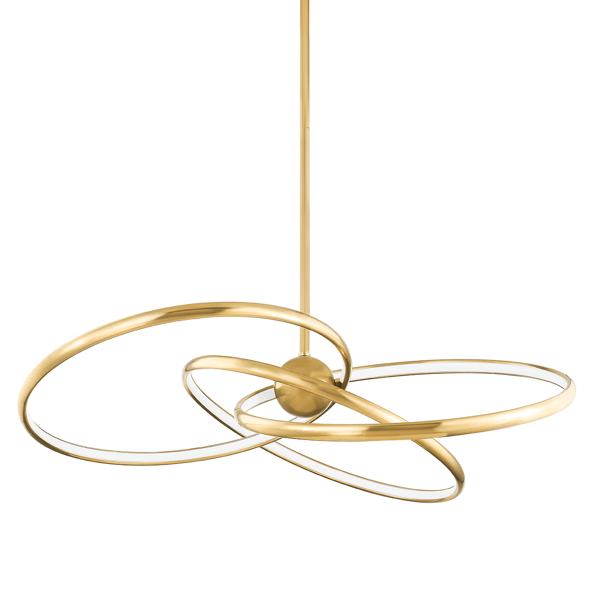 Suspension en laiton laiton ancien 107x23cm Alula - Corbett Lighting - The Cool Republic