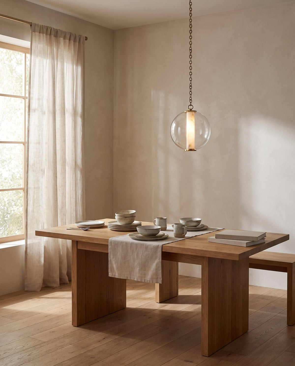 Suspension en laiton laiton ancien 30x35cm Pietra - Corbett Lighting - The Cool Republic