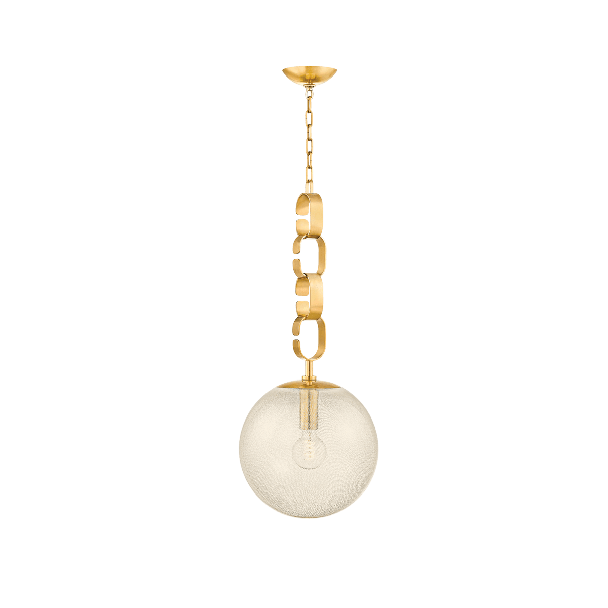 Suspension en laiton laiton ancien 33x76cm Nessa - Corbett Lighting - The Cool Republic
