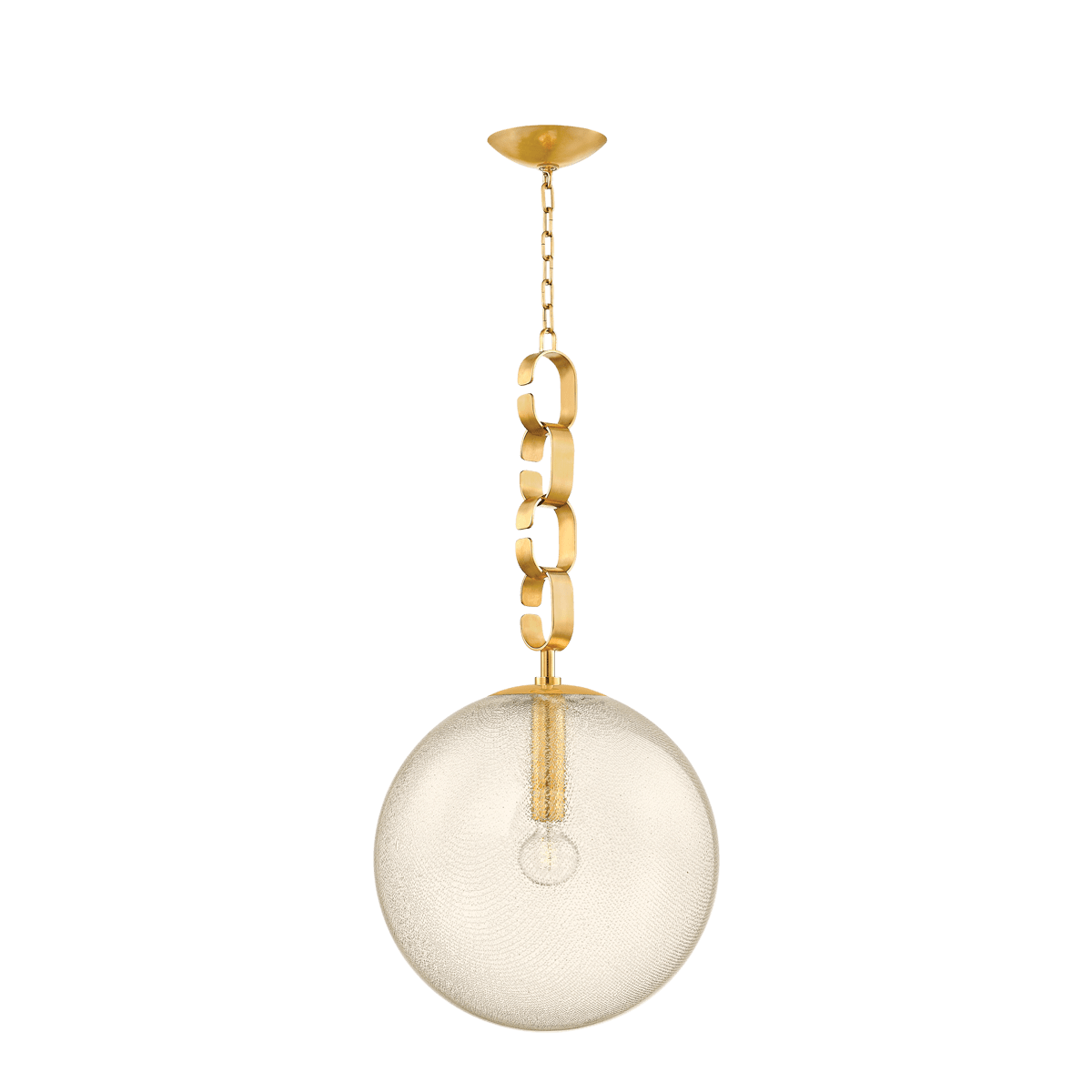 Suspension en laiton laiton ancien 45x88cm Nessa - Corbett Lighting - The Cool Republic