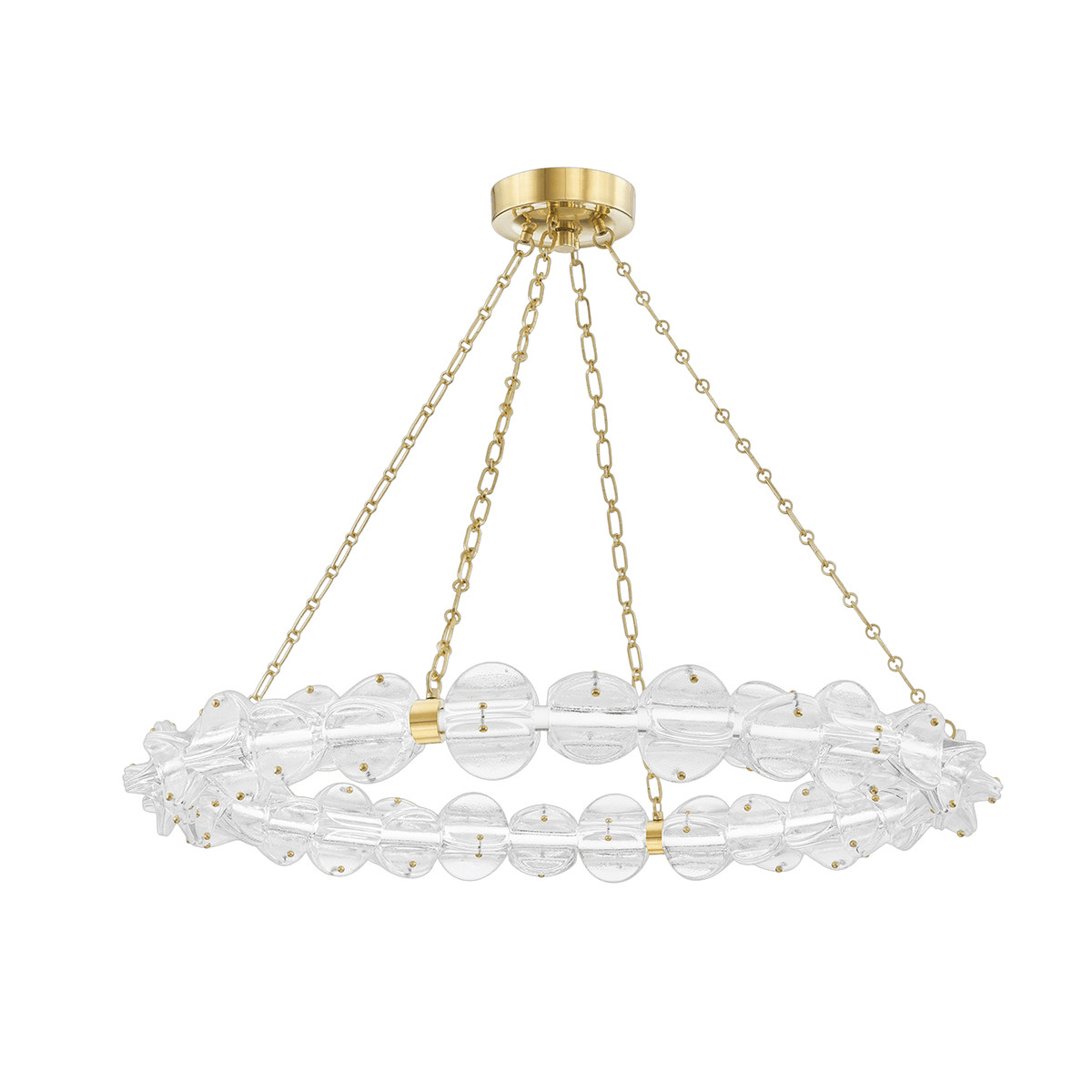 Suspension en laiton laiton vieilli 97x12cm Lindley - Hudson Valley Lighting - The Cool Republic
