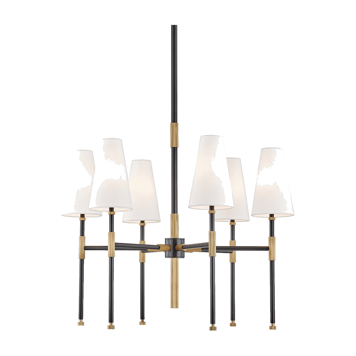 Suspension en laiton laiton vieilli et bronze ancien 71x62cm Bowery - Hudson Valley Lighting - The Cool Republic