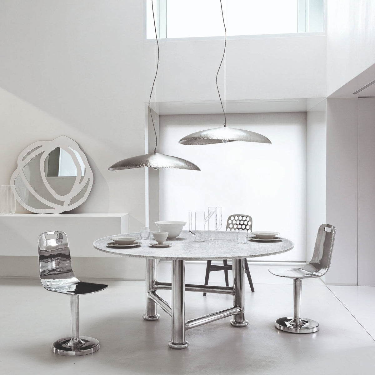 Suspension en laiton nickelé Silver 95 - Gervasoni - The Cool Republic